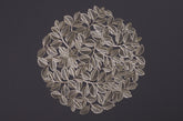 Set of 6 Elegant Leaf Cluster Table Mats – Intricate Round Placemats